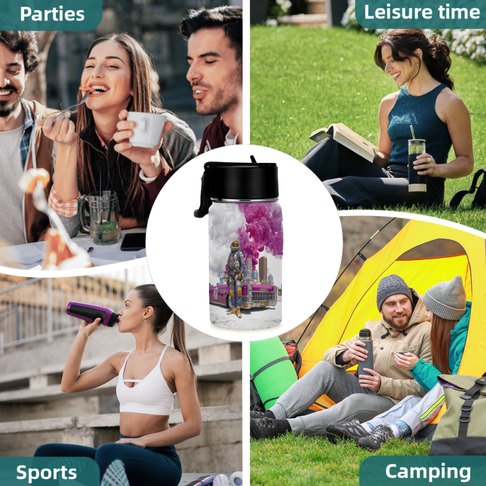 Spaceman 12oz Thermos Stainless Steel Bottle