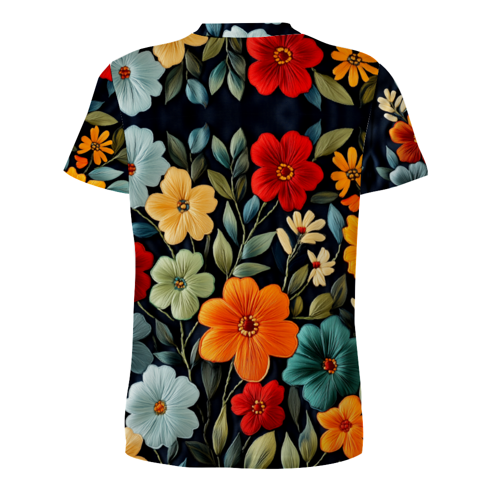 Floral Embroidery Print