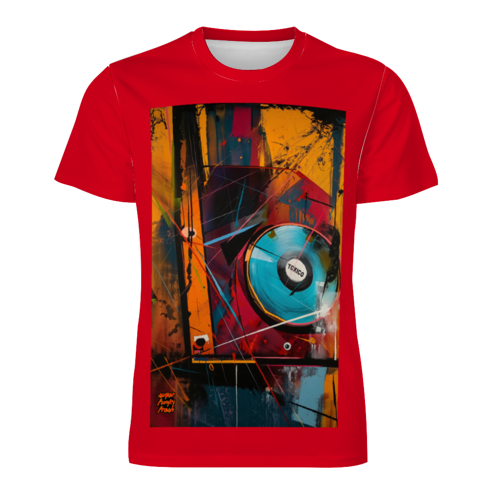 Toxico Records T-shirt Men's Round Neck Short Sleeve T-Shirt