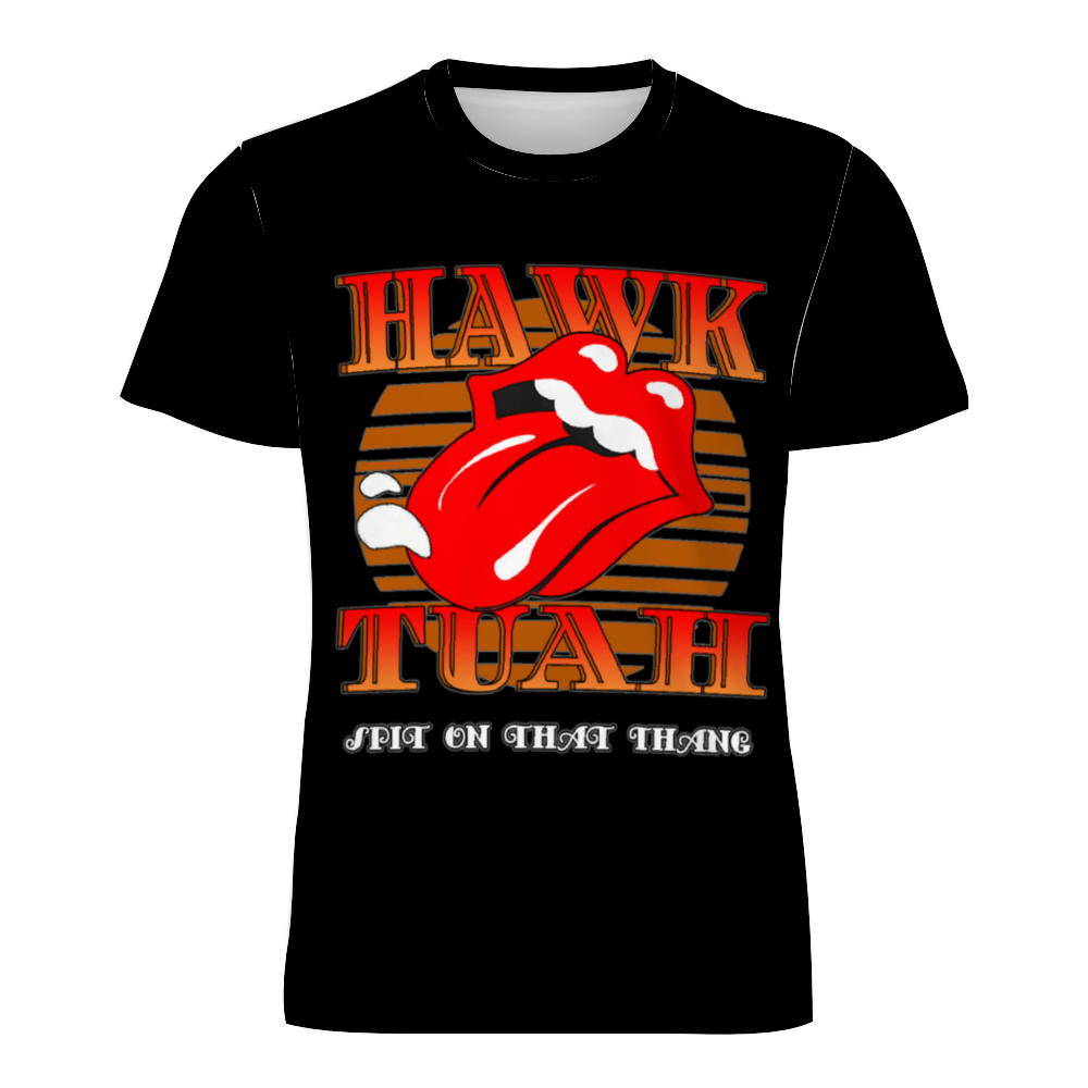Mesh Fabric Hawk Tuah T-shirt Men's T-Shirt