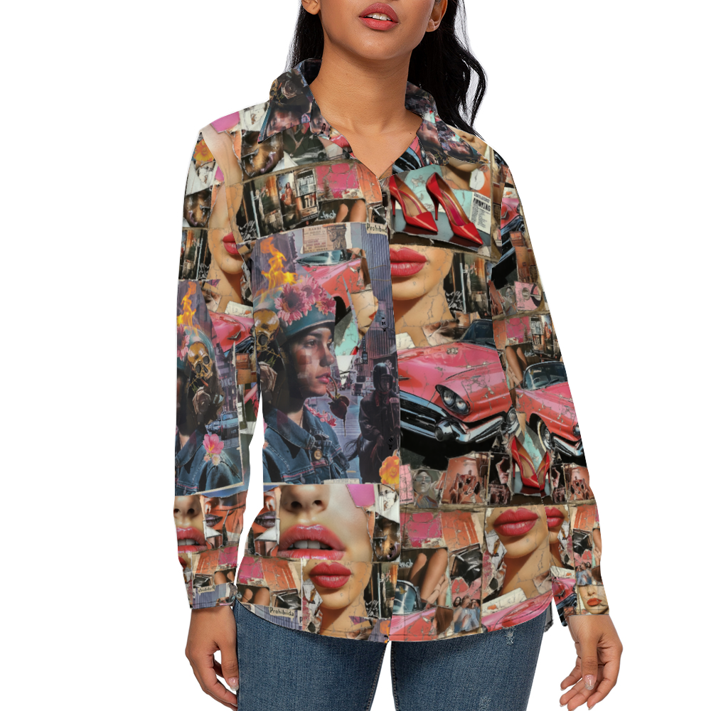 Love me Tender Women's Long Sleeves Shirt with Button