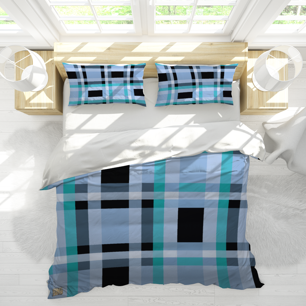 Custom 3 Pieces Queen Size Bedding Cover Set Pillowcases & Quilt Cover Can Design Separately 67" x 79"