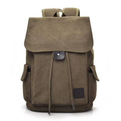 Casual canvas travel backpack,