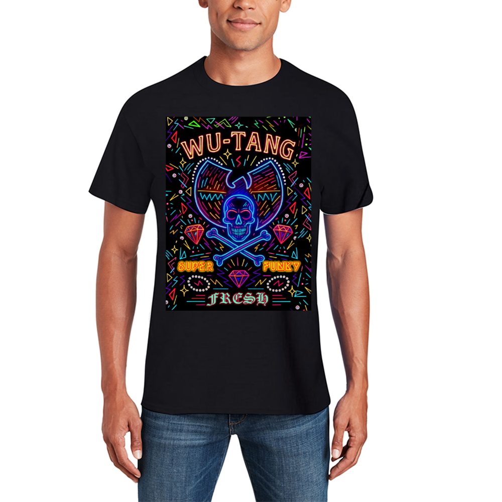 90s Wu-Tang Super Funky Fresh Cotton T-shirts ( Front Print)