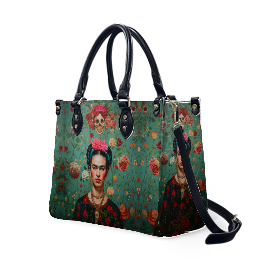 She is Kahlo Women Fashion PU Leather Tote