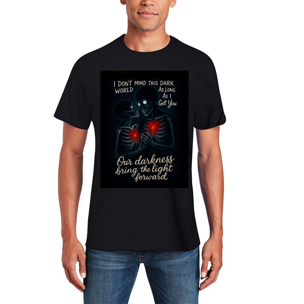 Our Dark Love Cotton T-shirts Gildan 5000 Short Sleeve Casual Loose Shirts Tees