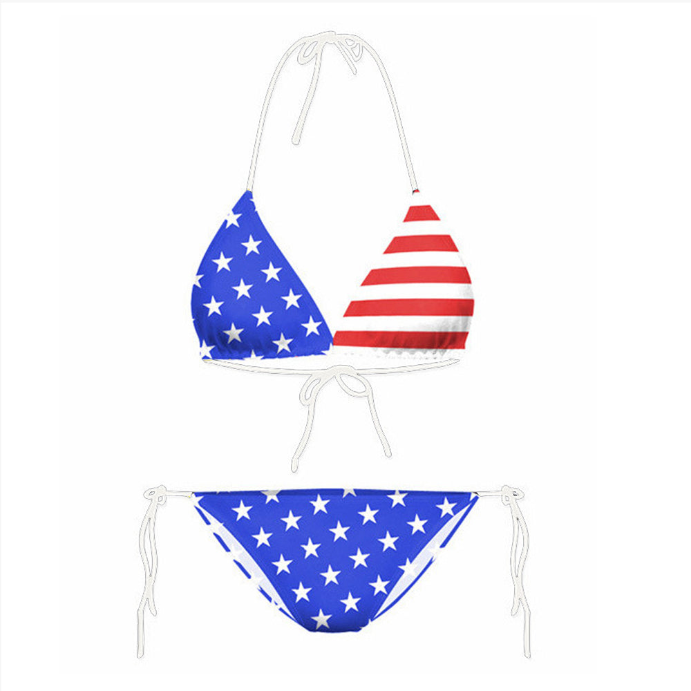 XoloZ Women's All Over Print Bikini String