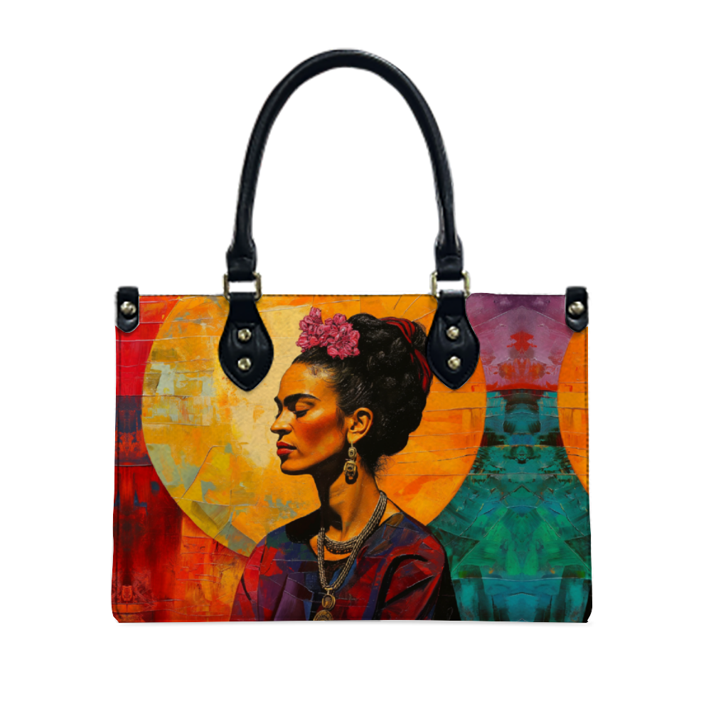 She is Kahlo, A Fashion PU Leather Tote