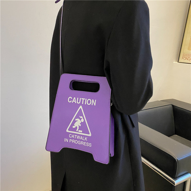 Caution Sign Purse
