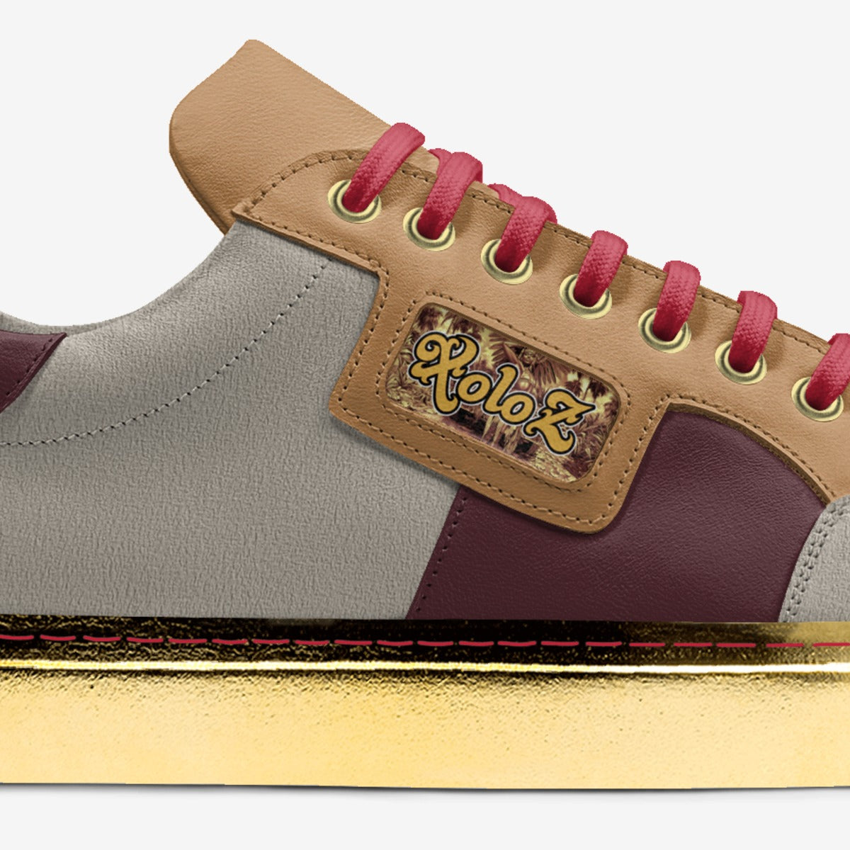 Xoloz 3 tone & gold sneaker
