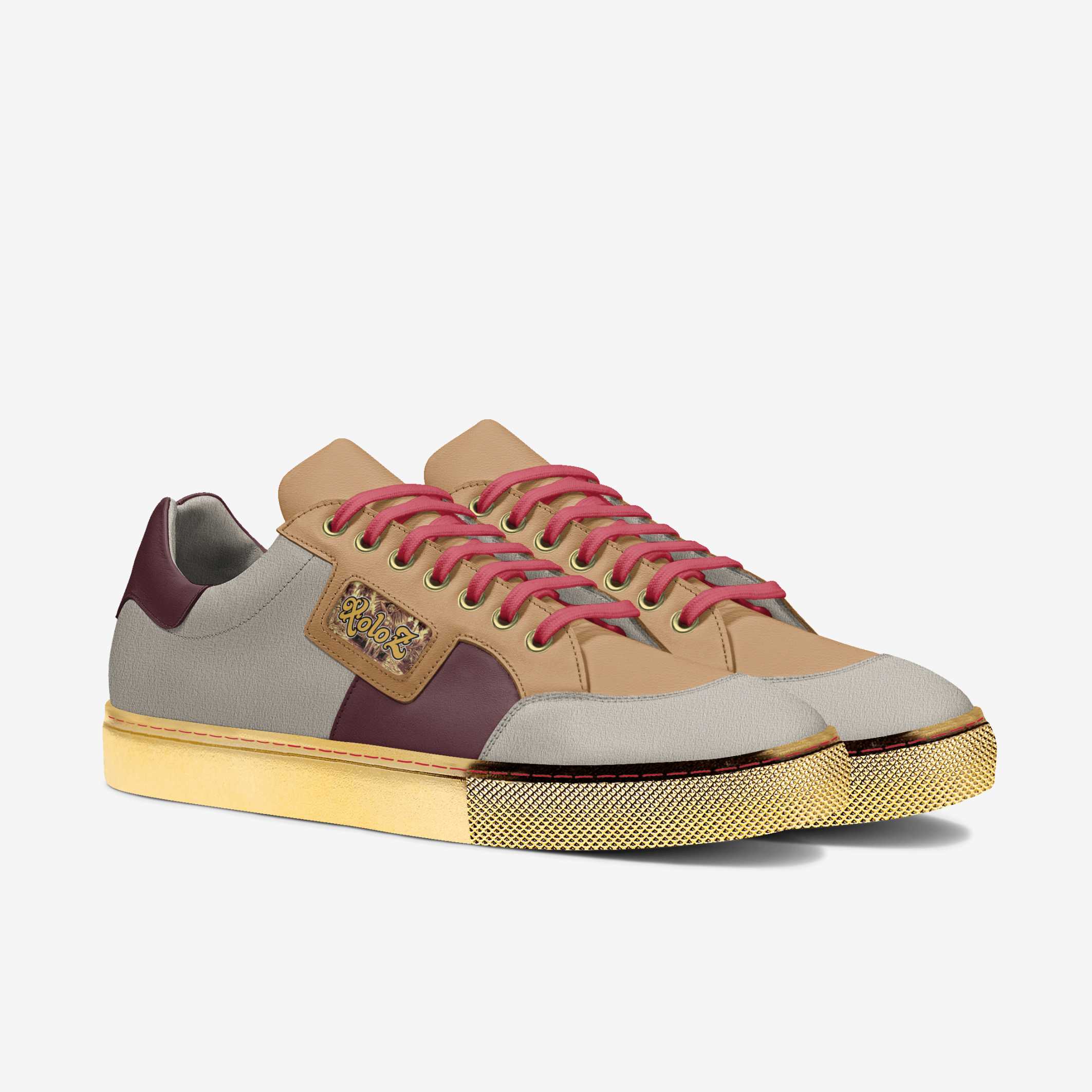 Xoloz 3 tone & gold sneaker