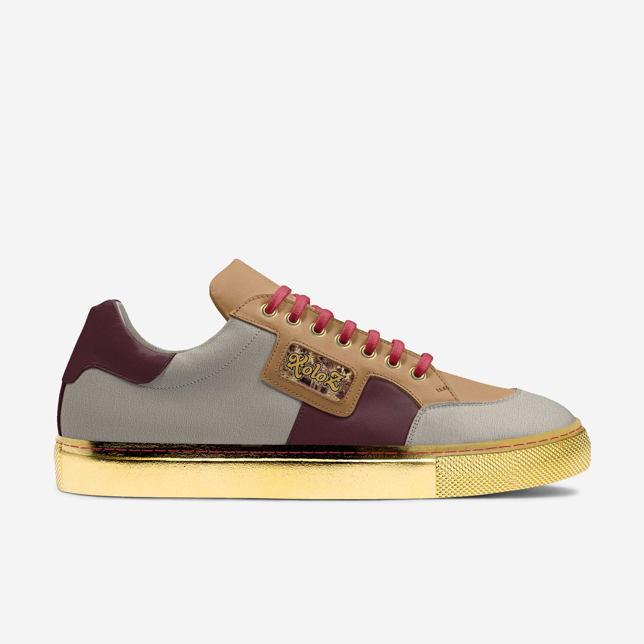 Xoloz 3 tone & gold sneaker