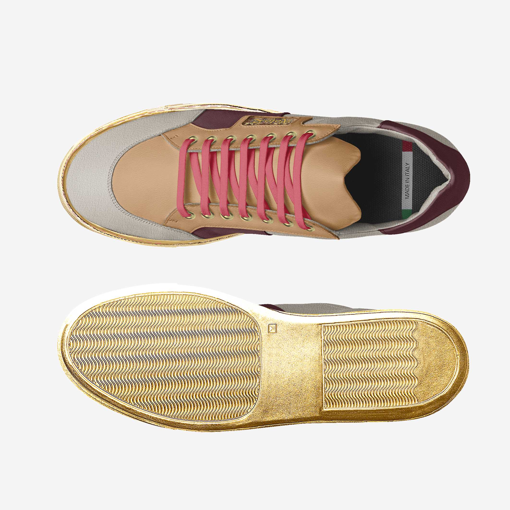 Xoloz 3 tone & gold sneaker