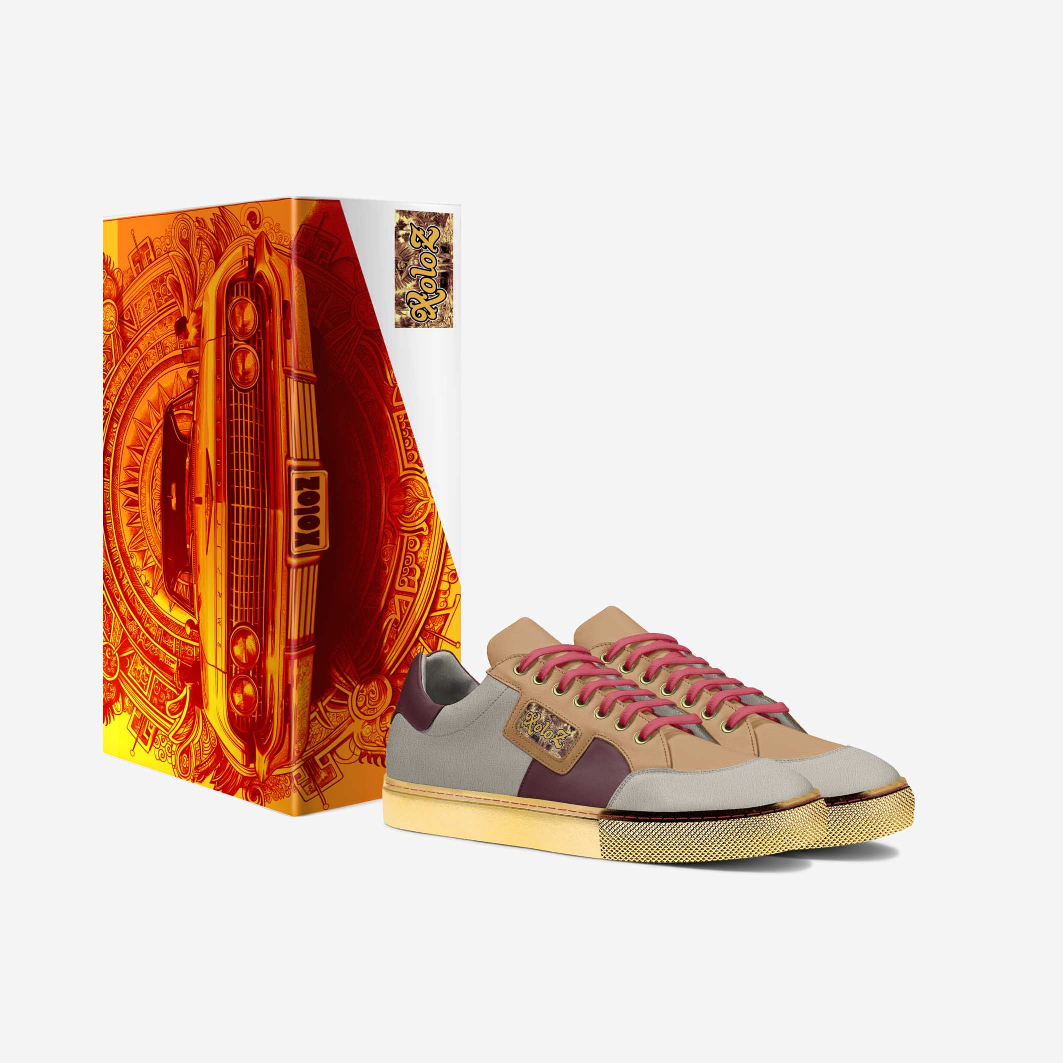 Xoloz 3 tone & gold sneaker