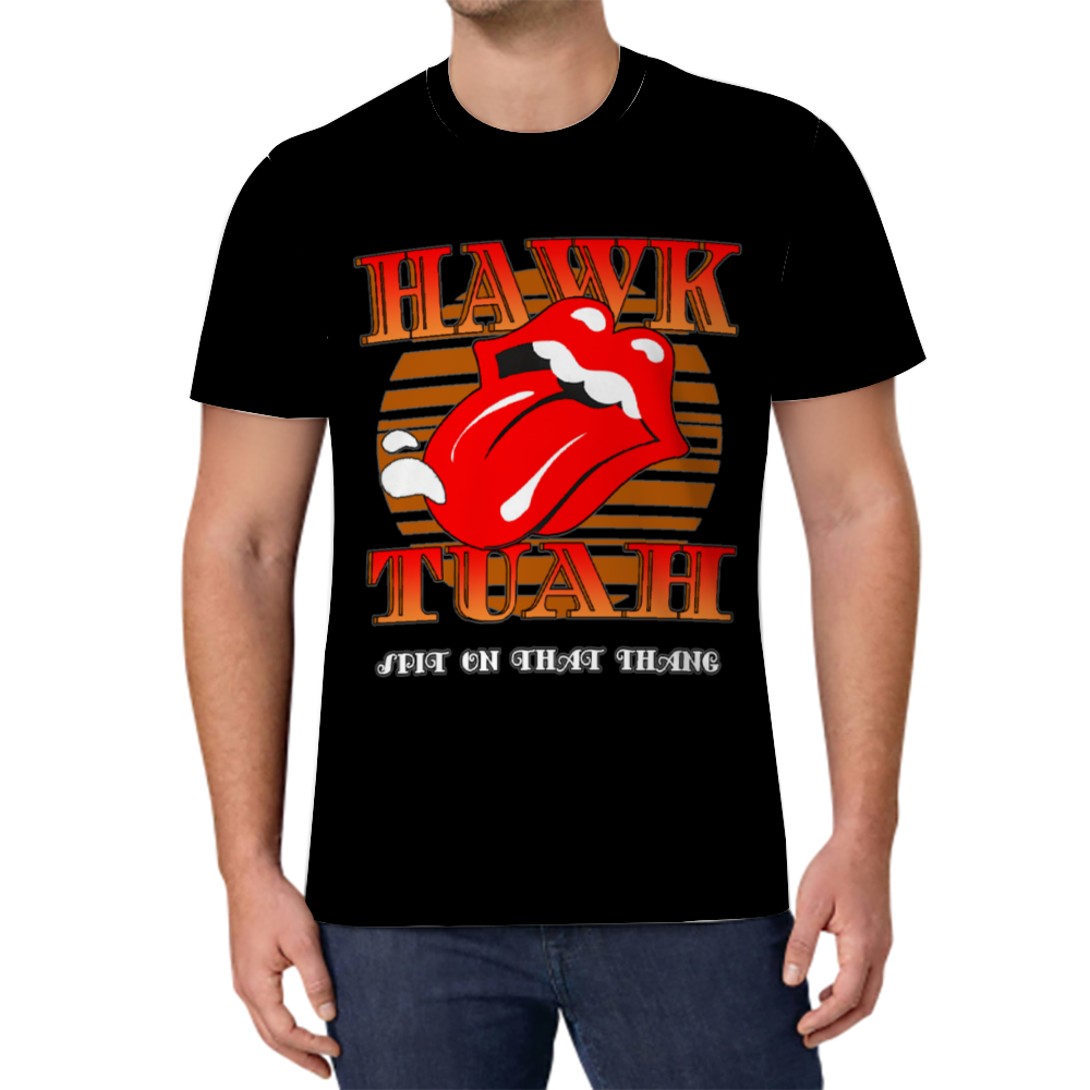 Mesh Fabric Hawk Tuah T-shirt Men's T-Shirt