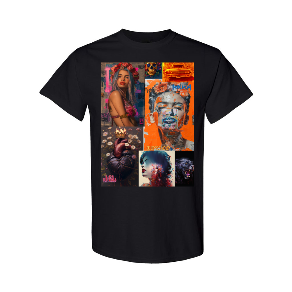 Toxica - Toxico Collage by Los-Twins DeLa Parra Cotton T-shirt