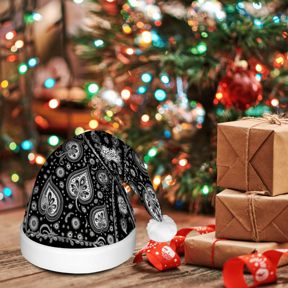Bandana Paisley Print LED Light-up Christmas Hat