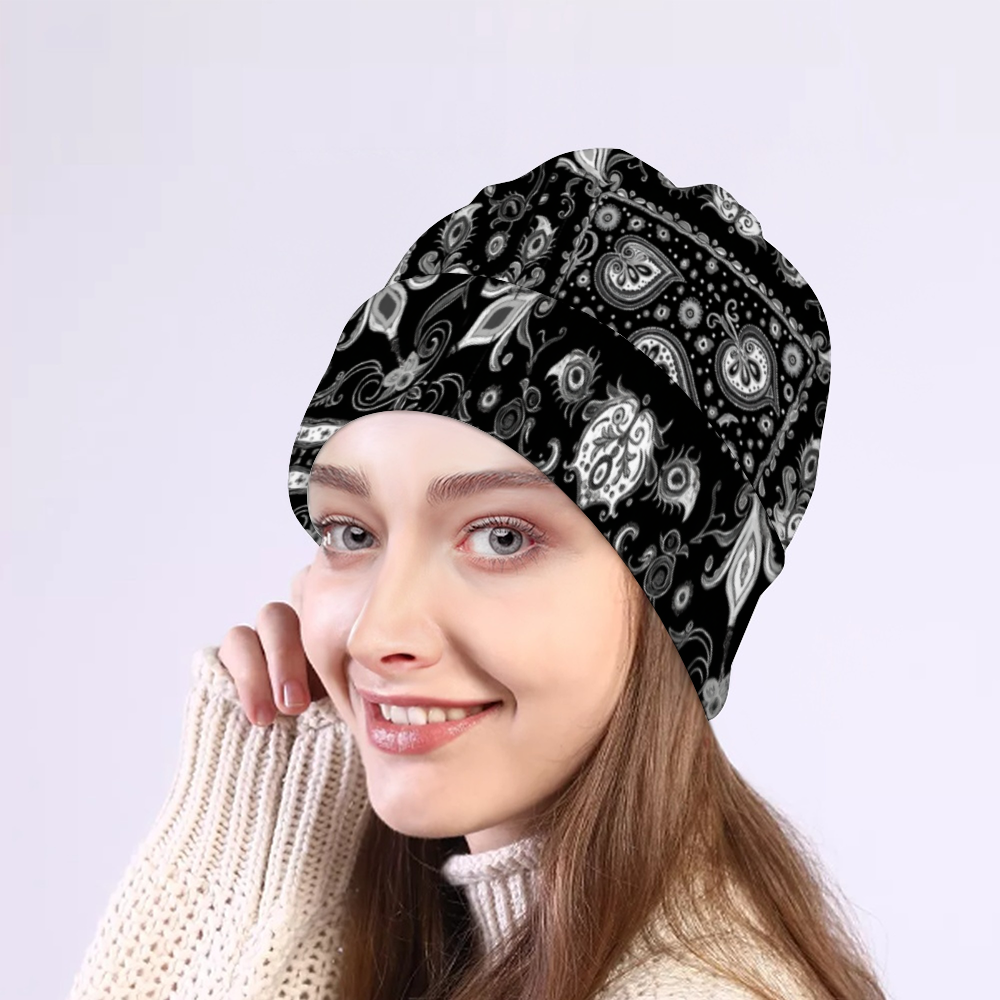 Paisley Print Fashion Beanie Hat