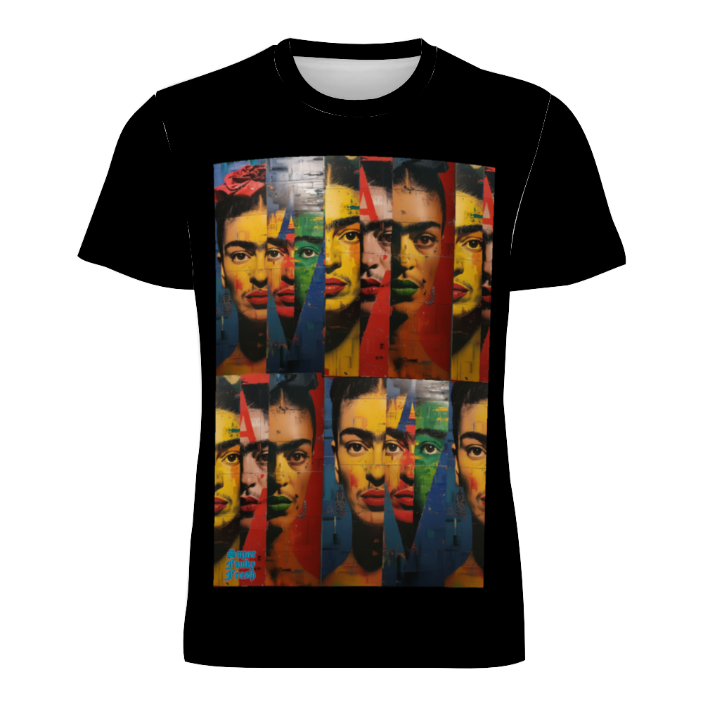 Frida Love T-shirt Men's Round Neck Short Sleeve T-Shirt