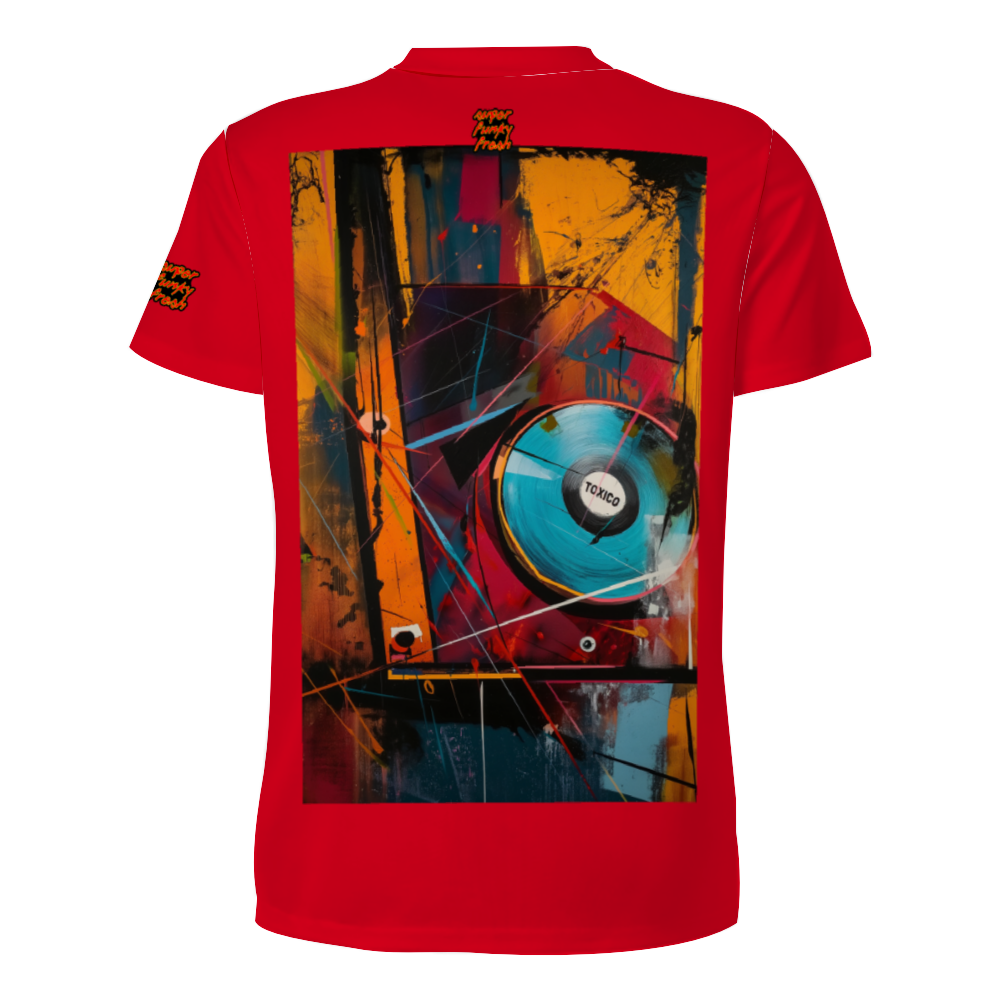 Toxico Records T-shirt Men's Round Neck Short Sleeve T-Shirt