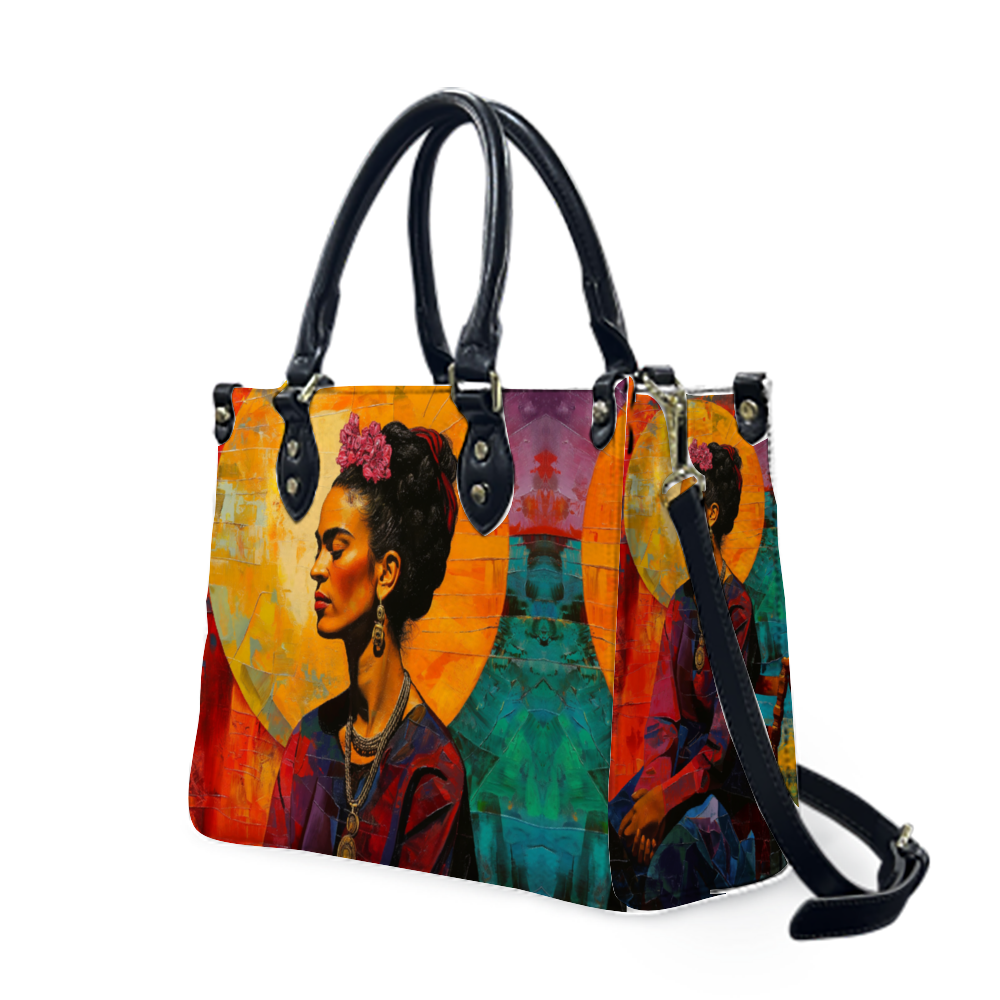 She is Kahlo, A Fashion PU Leather Tote
