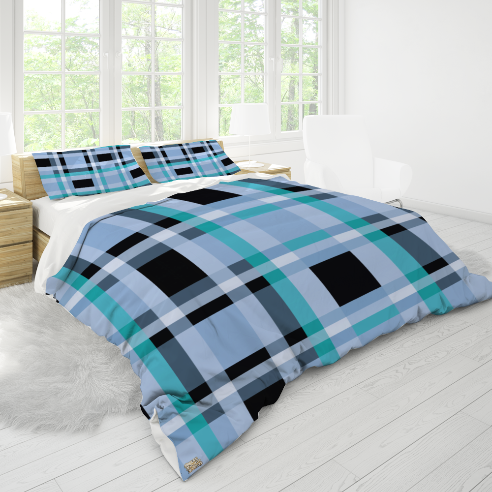 Custom 3 Pieces Queen Size Bedding Cover Set Pillowcases & Quilt Cover Can Design Separately 67" x 79"