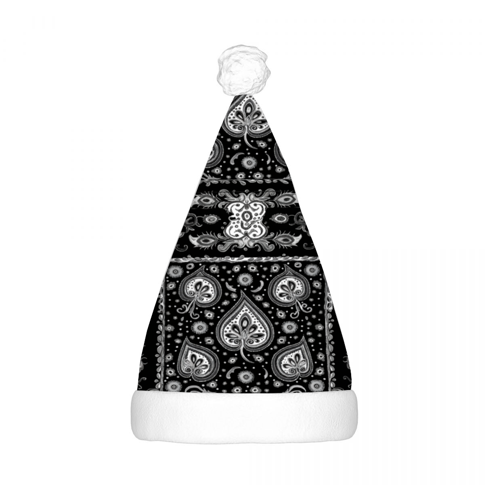 Bandana Paisley Print LED Light-up Christmas Hat