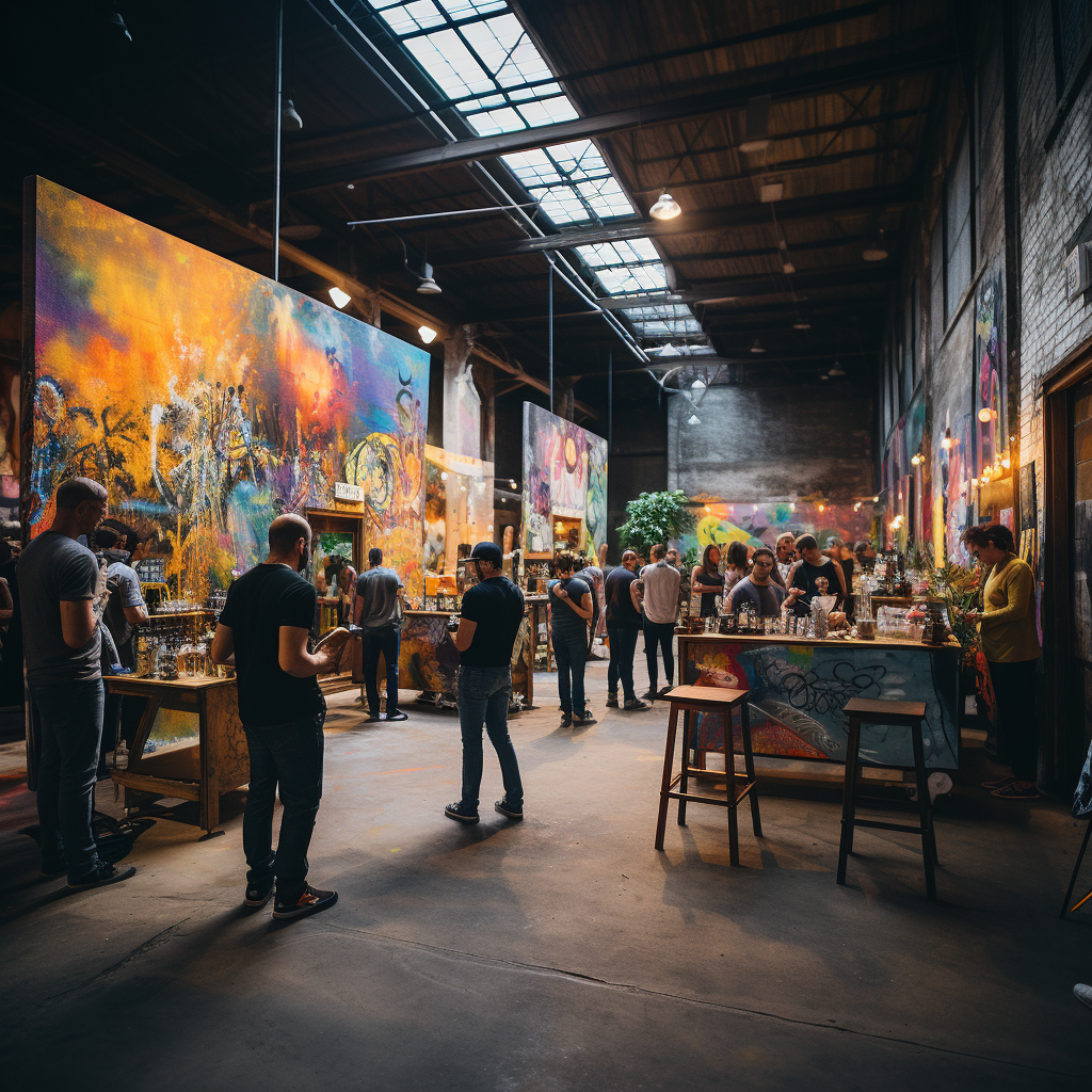 Second Saturday Art Booth