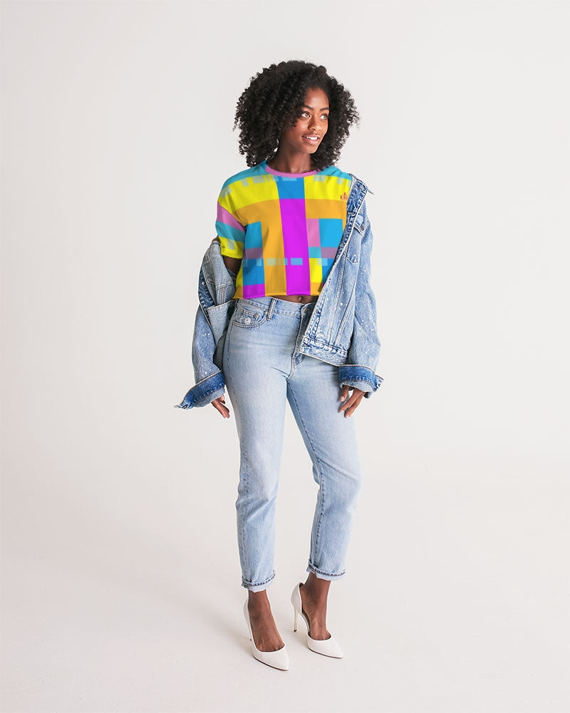 Pink Sunset Women's Lounge Cropped Tee