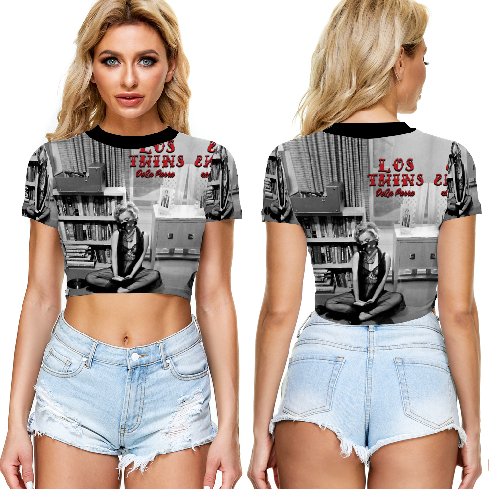 Maria Juana Monroe Sheer Tee Mesh Crop Top See Through