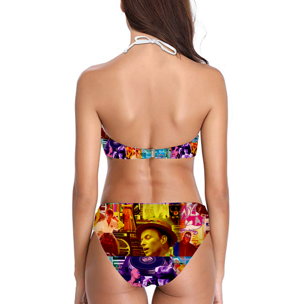 Gangsters Ball Women's Halterneck Split Swimsuit
