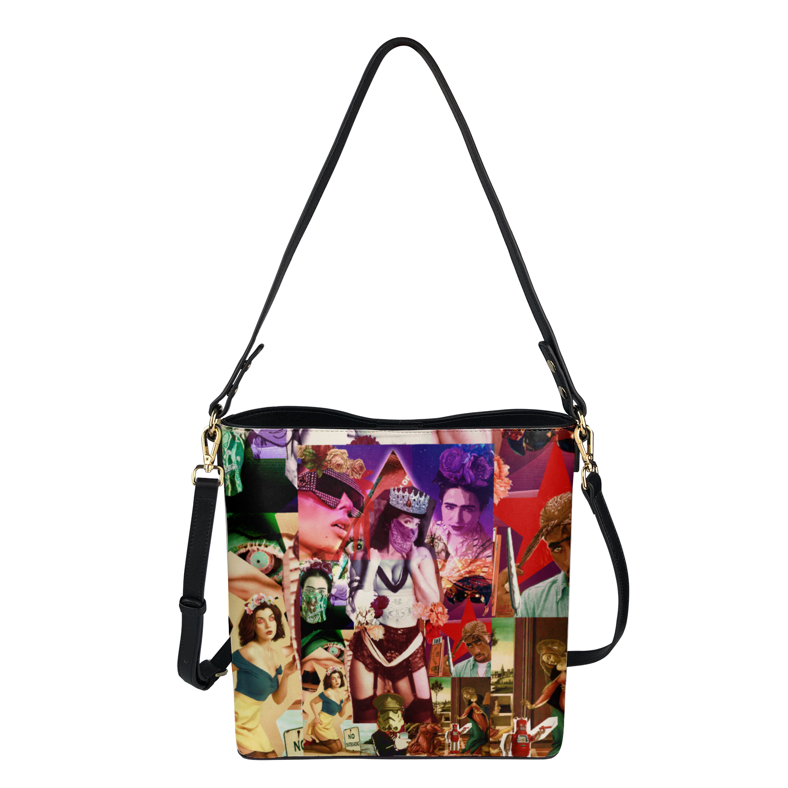 Queens, Kings and Robots Women's Vegan Leather Totes Crossbody