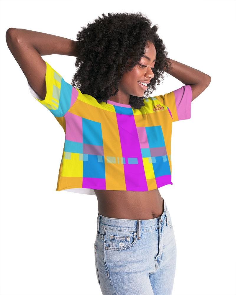 Pink Sunset Women's Lounge Cropped Tee
