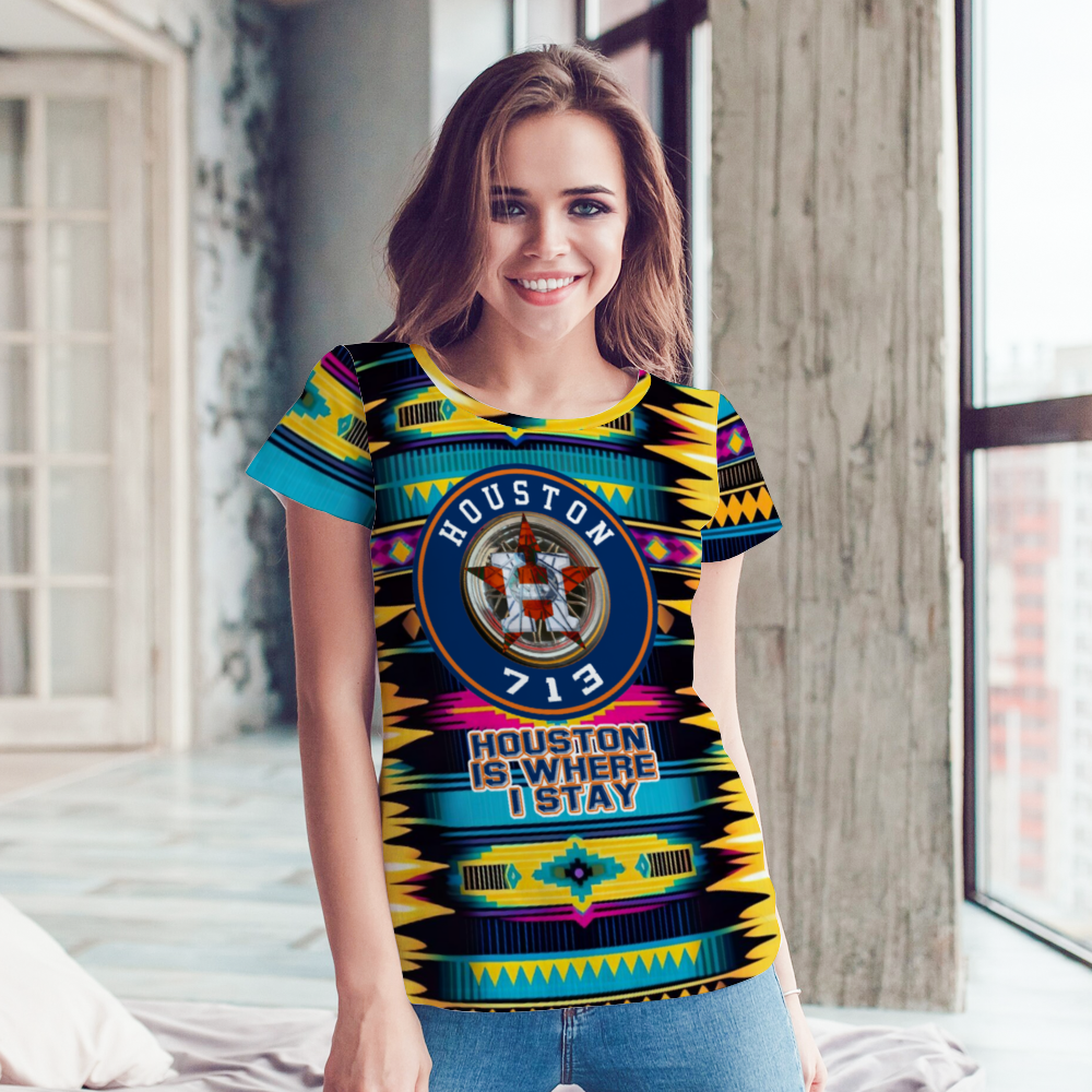 I Am Hou 713 Day Serape Shirt