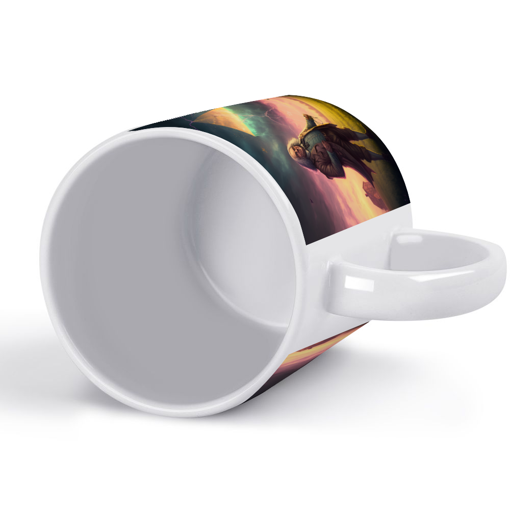 Benjamin Franklin 15 Oz White Ceramic Coffee Mug