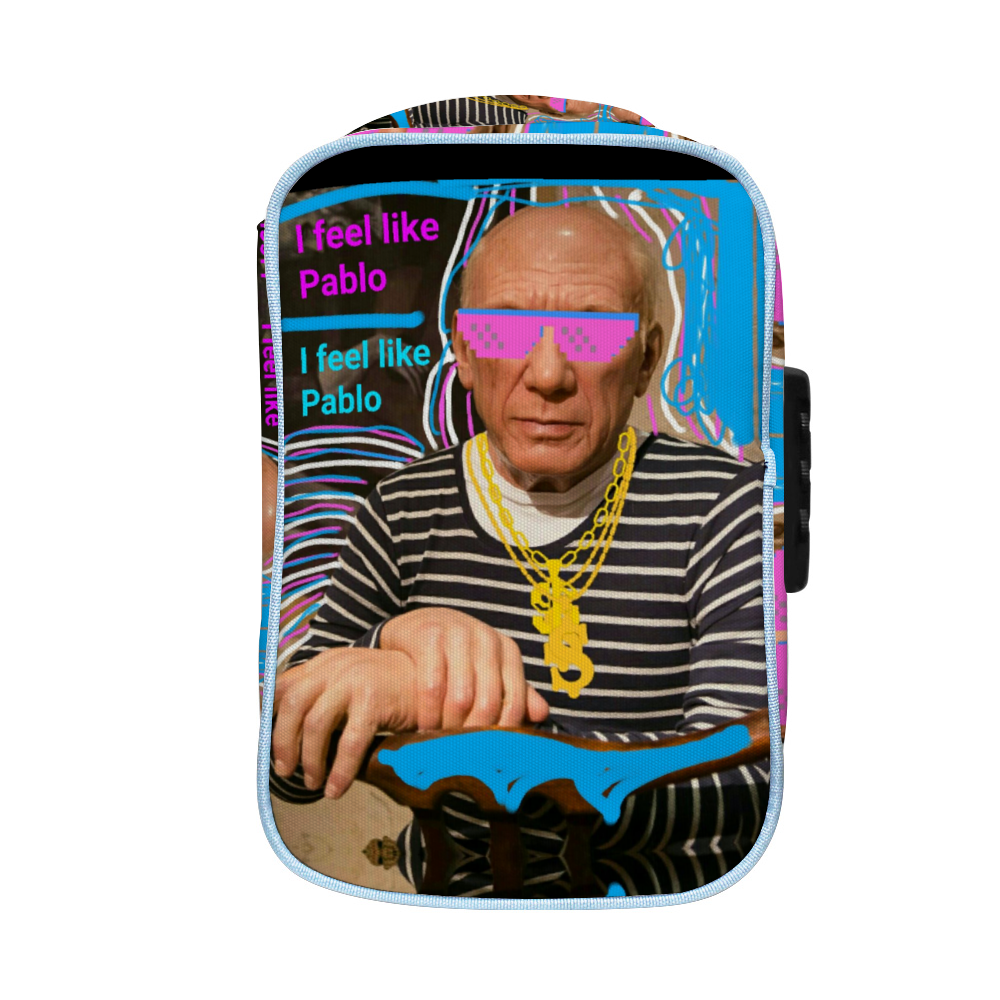 I Feel Like Pablo Combination Lock Active Charcoal Cigar Bag Zipper Closure