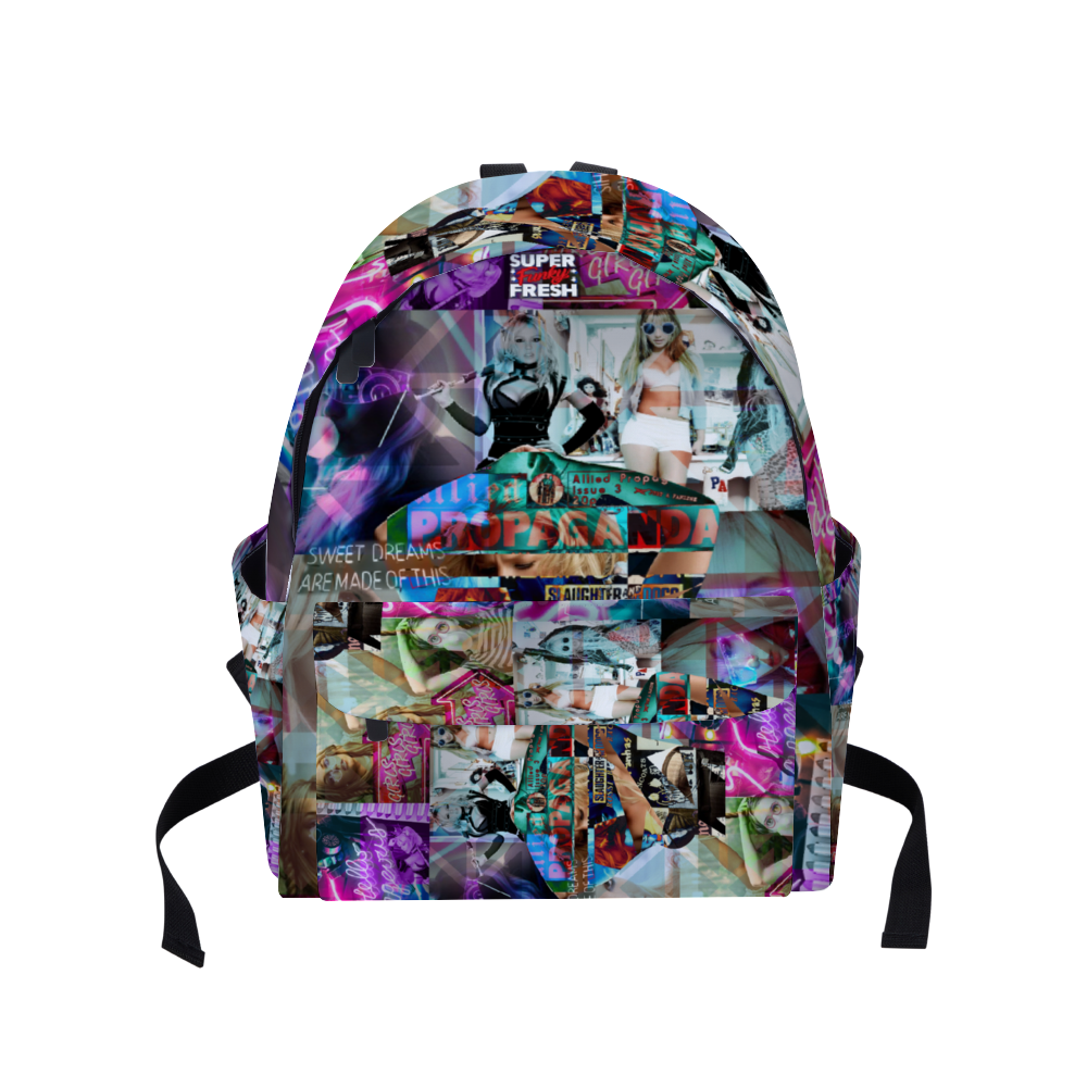 Propaganda Britney Bags Zippered Travel Backpack 14" x 18" x 4" Schoolbag