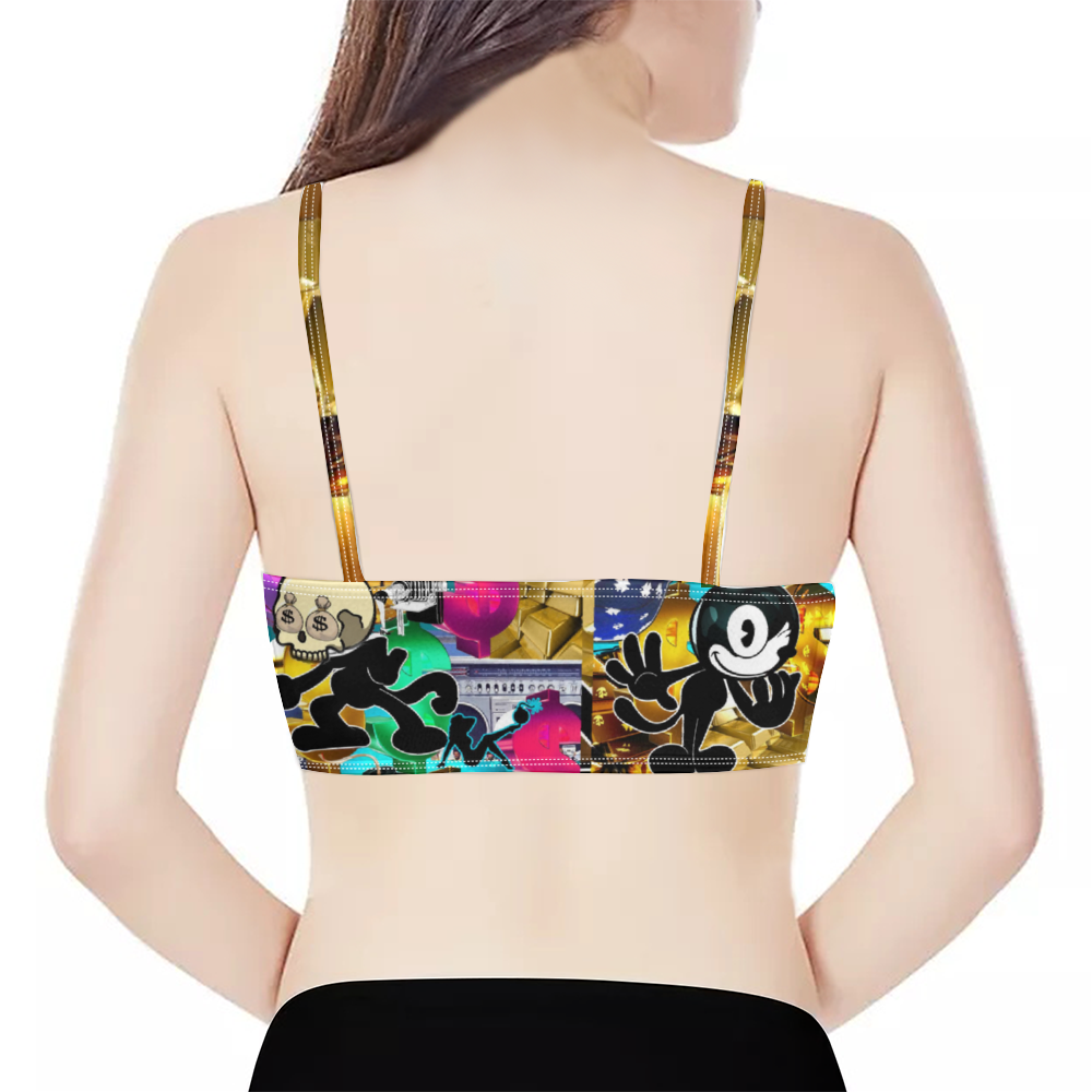 Double Trouble Spaghetti Tank Top with Removable Padding