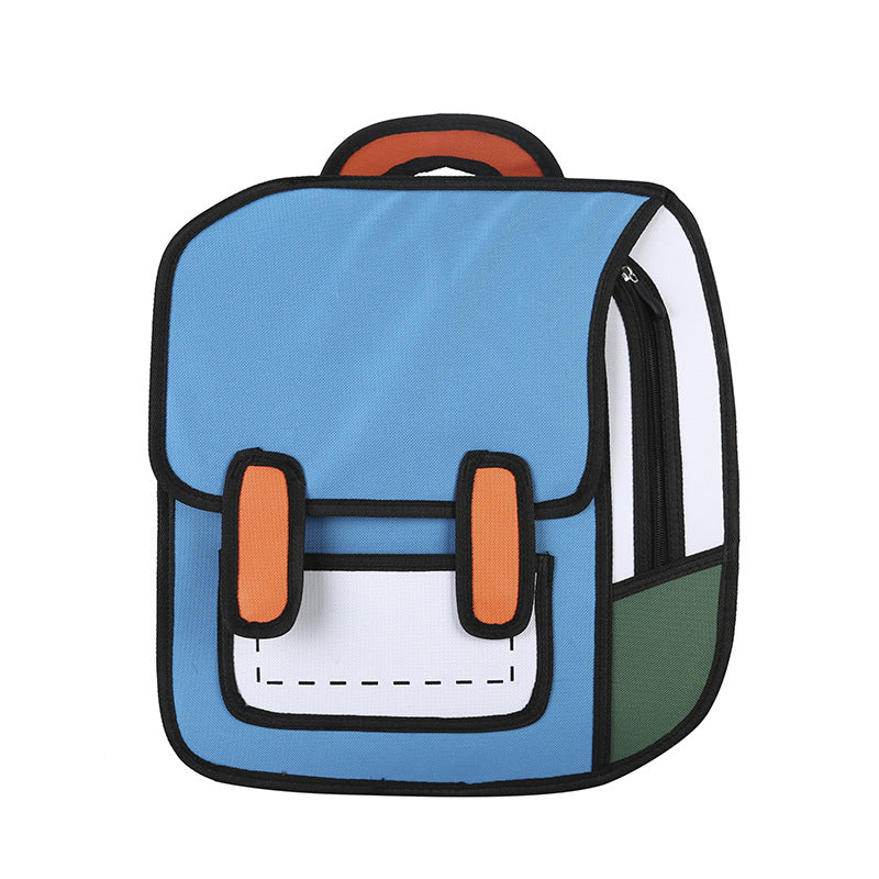 2D backpack 3D three-dimensional
