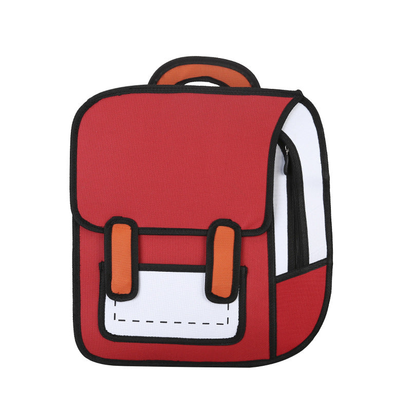 2D backpack 3D three-dimensional