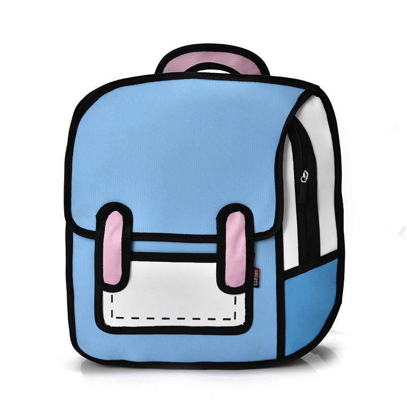 2D backpack 3D three-dimensional