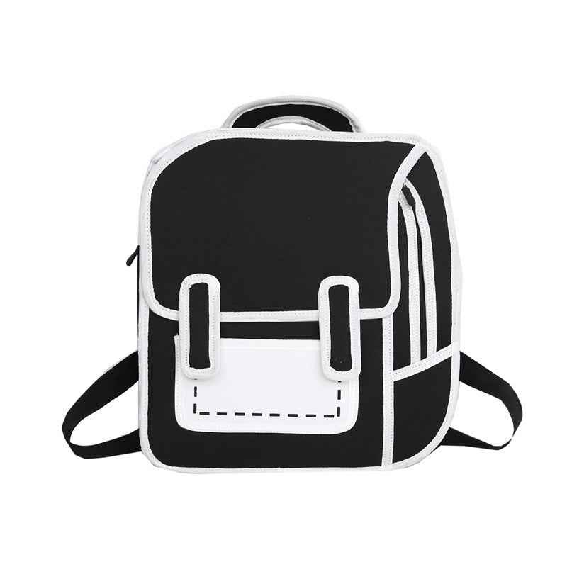 2D backpack 3D three-dimensional