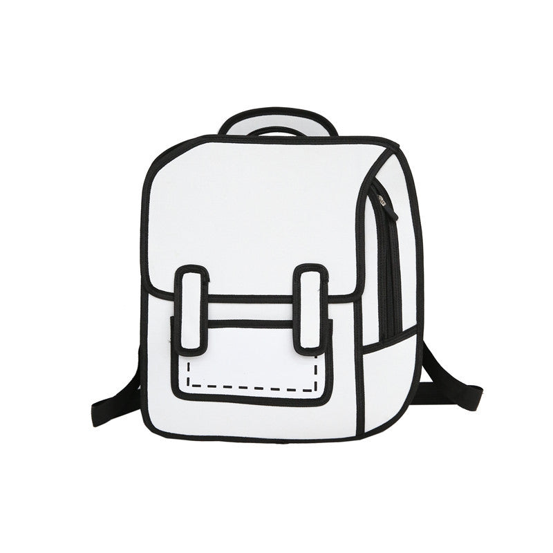 2D backpack 3D three-dimensional