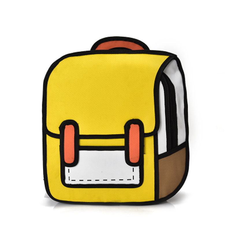 2D backpack 3D three-dimensional