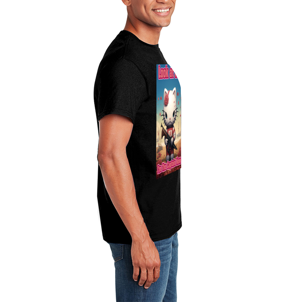 Im The Captain Now, Unisex Cotton T-shirts Gildan 5000 Short Sleeve Casual Loose Shirts Tees