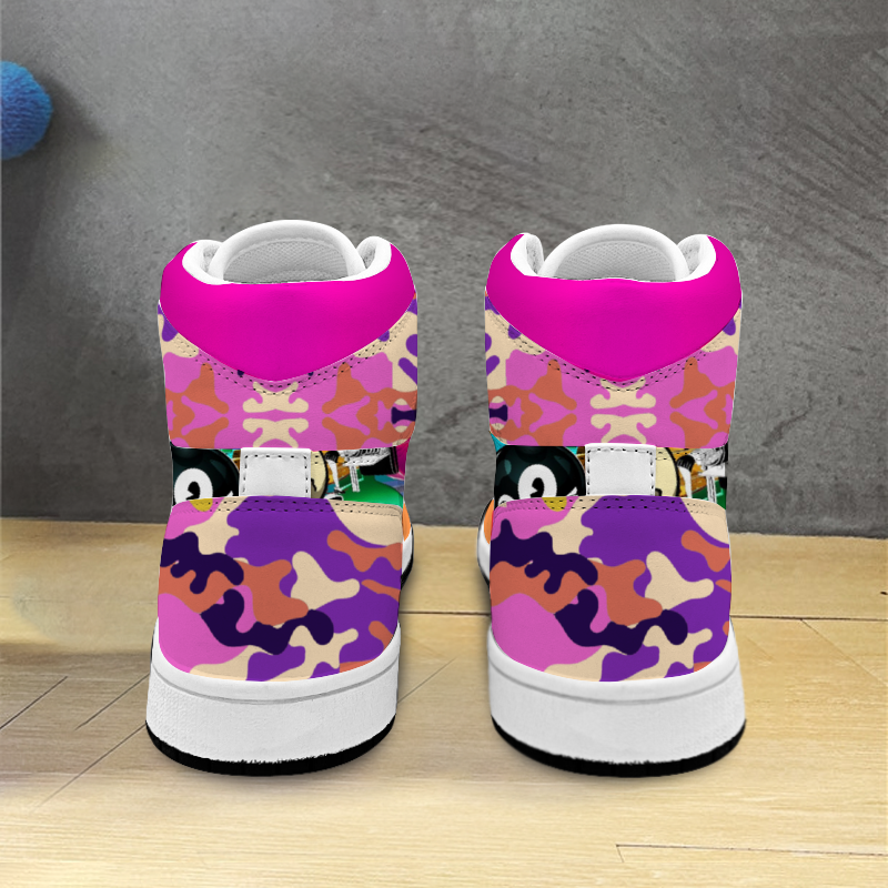 Canetloupe Camo Sneakers with Double Trouble Basketball Sports Shoe