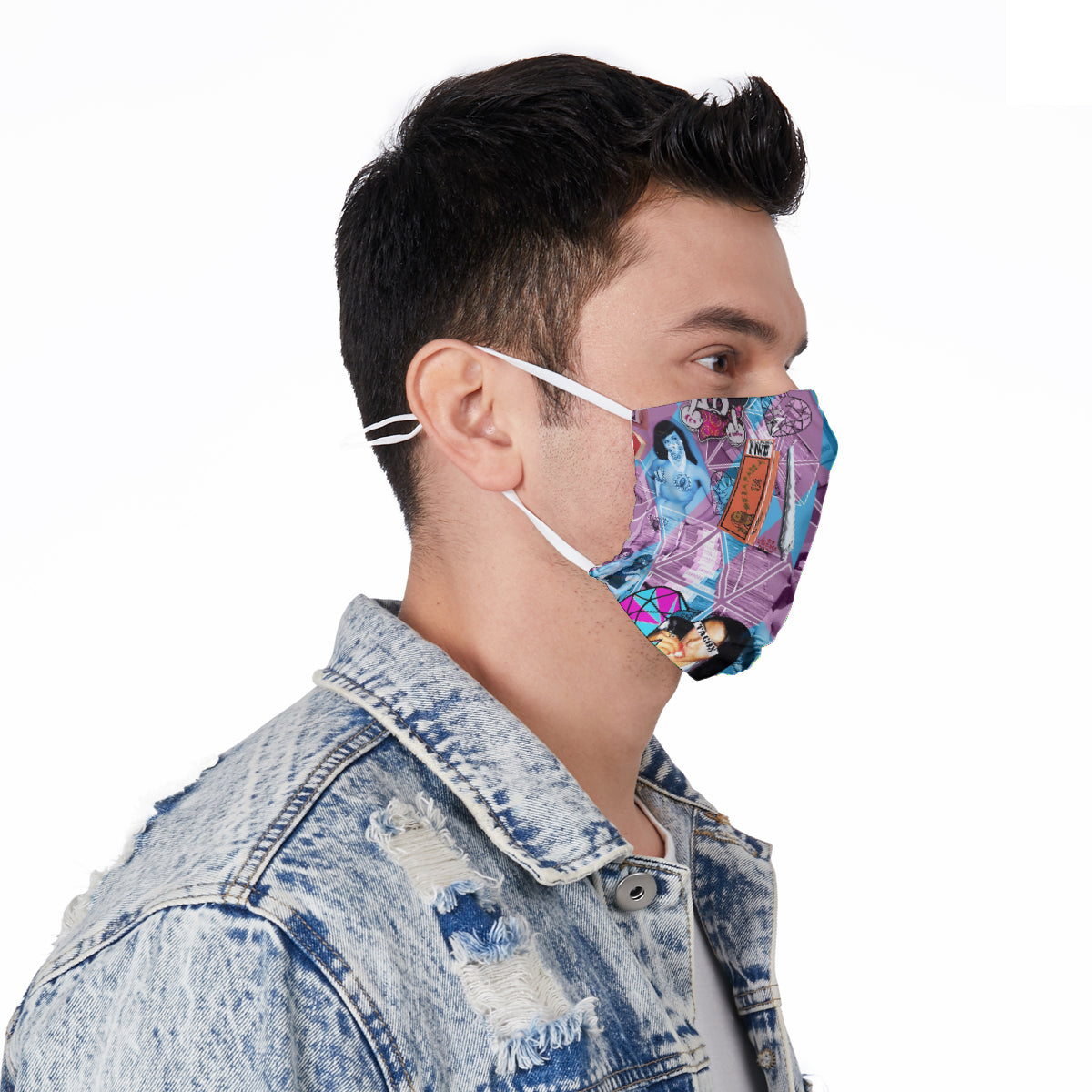 All-Over Maria Juana Face Mask with Adjustable Ear Loops