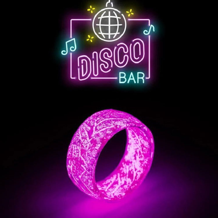 luminous pattern secretwooden ring