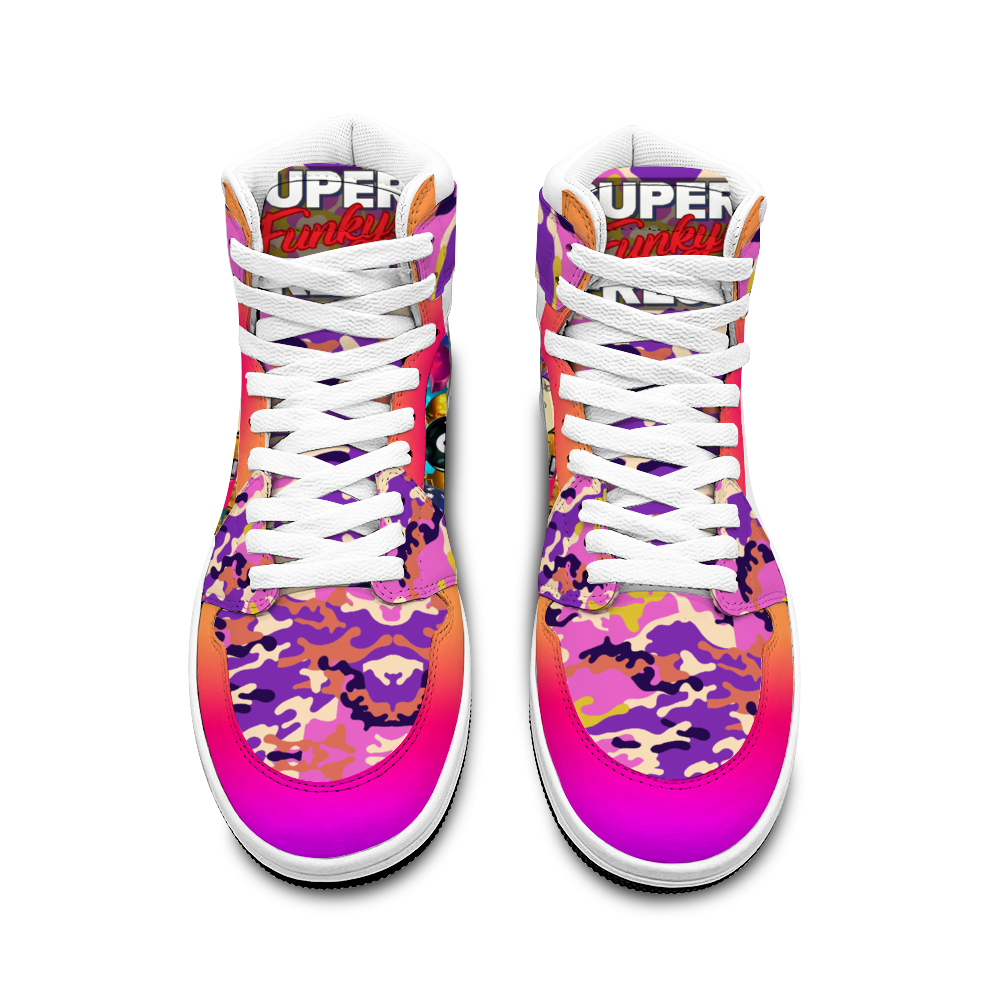 Canetloupe Camo Sneakers with Double Trouble Basketball Sports Shoe