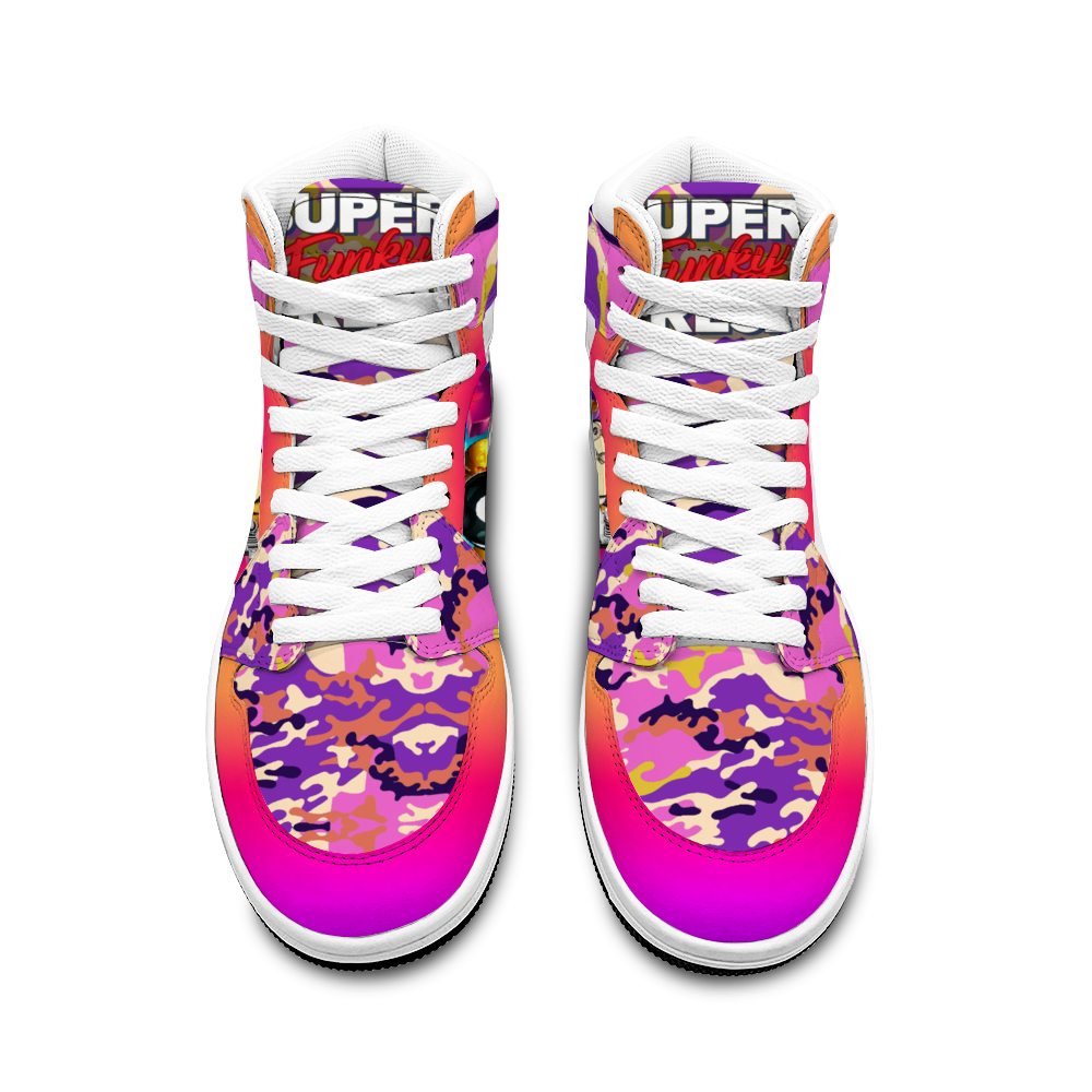 Canetloupe Camo Sneakers with Double Trouble Basketball Sports Shoe